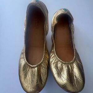 Tieks Metallic Gold Ballet Flats